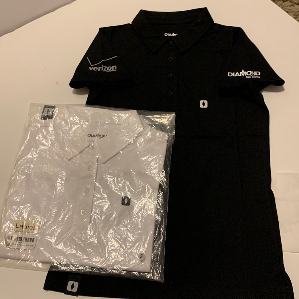2 ladies polo shirts